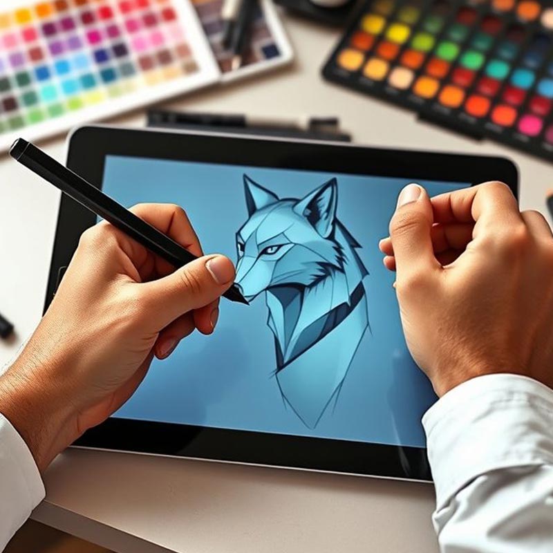 Dessin et conception graphique manuelle pour un design web original et humain
