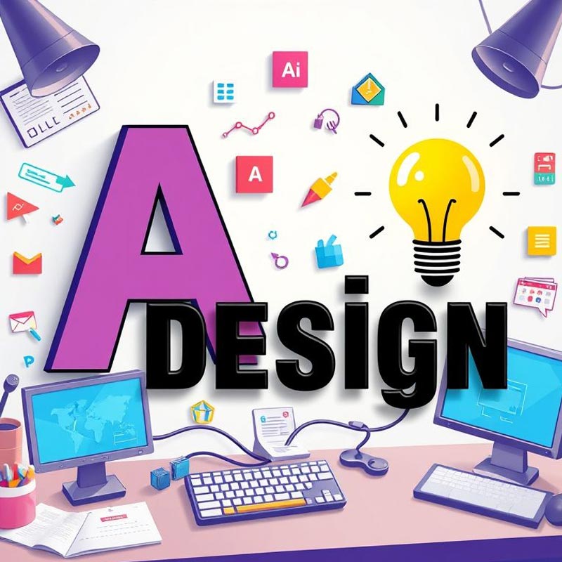 Supports de communication créés avec Photoshop et outils d’IA