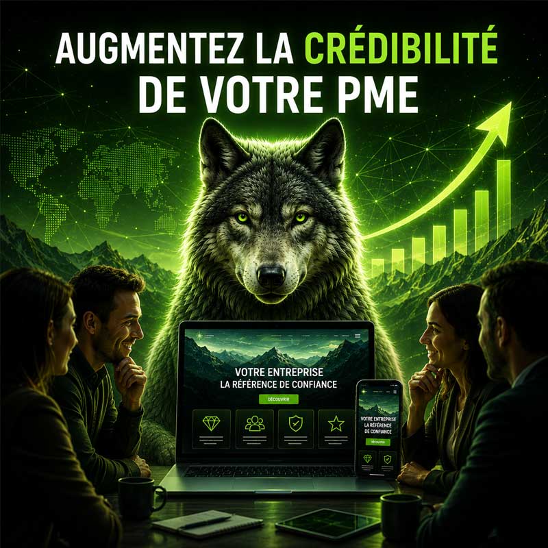Un site Internet professionnel renforce la crédibilité d'une PME et inspire confiance aux futurs clients