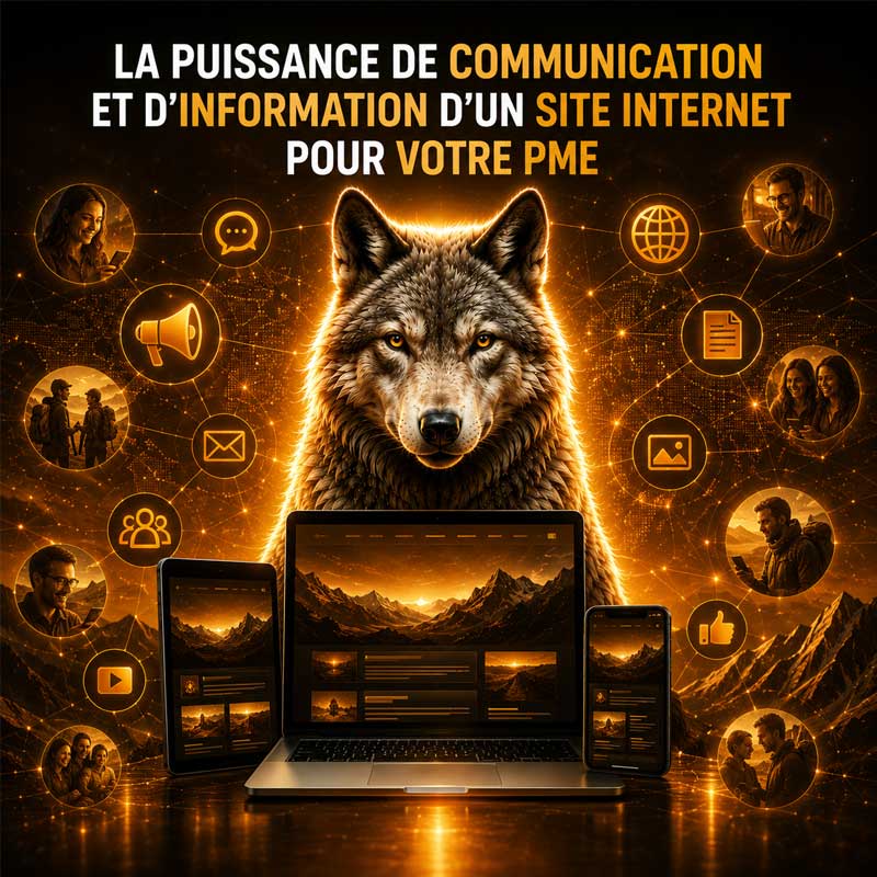 Un site Internet permet à une PME de communiquer efficacement et d'informer ses clients 24h/24